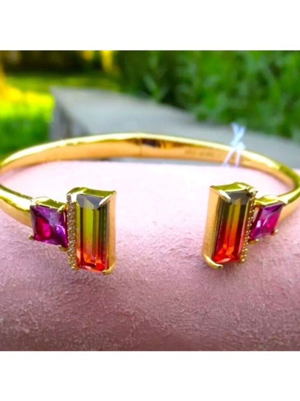 Kate Spade Geo Gems Open Hinged Cuff Bracelet O0RU3220 Multi (974)